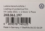 VW Caddy 2020-on rear bumper load edge scratch protection film 2K8061197