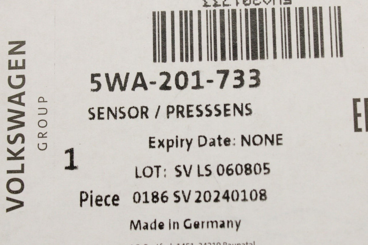 VW Golf Audi A3 Q3 Skoda SEAT petrol fuel pressure sensor 5WA201733
