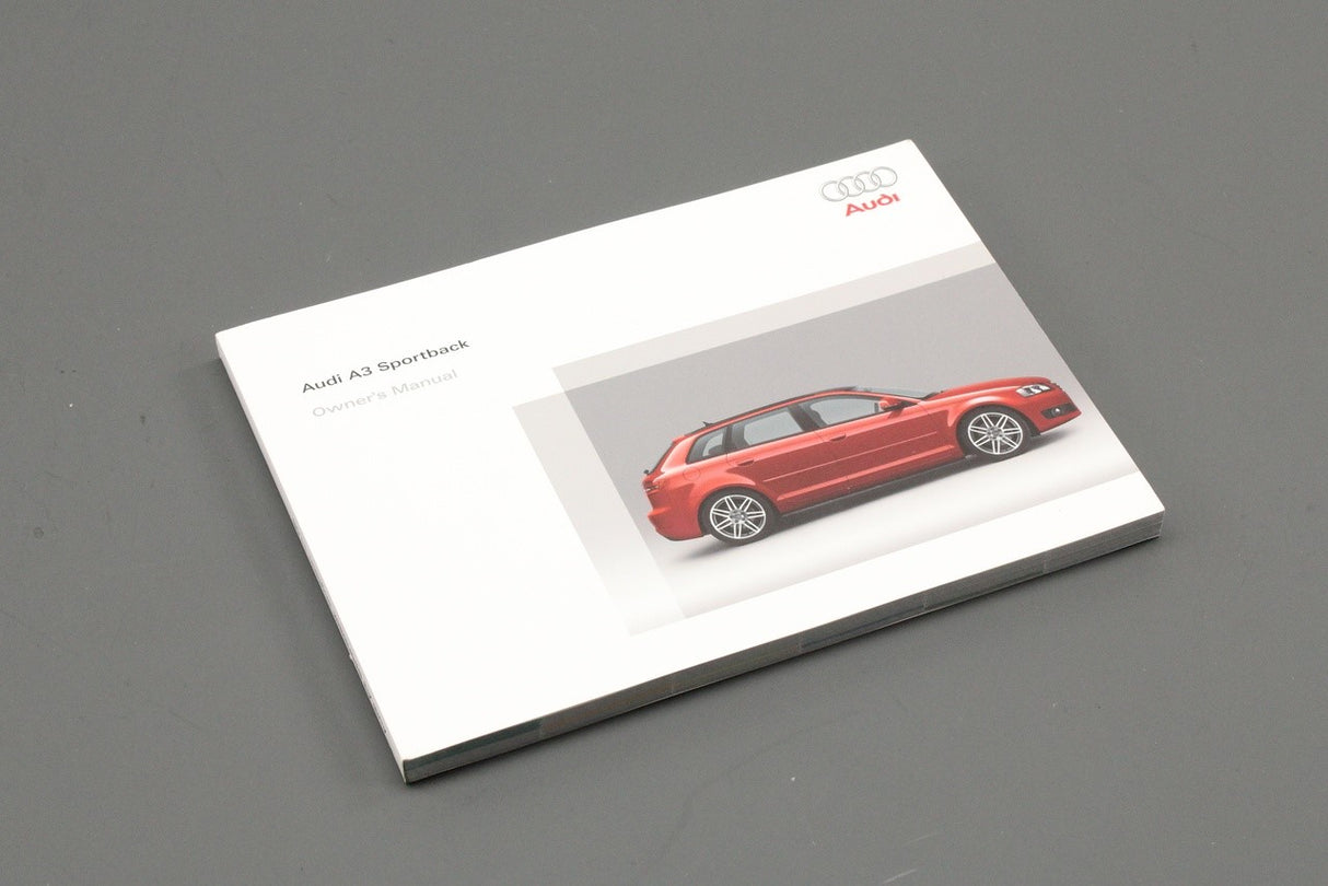 Audi A3 8P 2009-13 owners manual booklet 2925618PA20