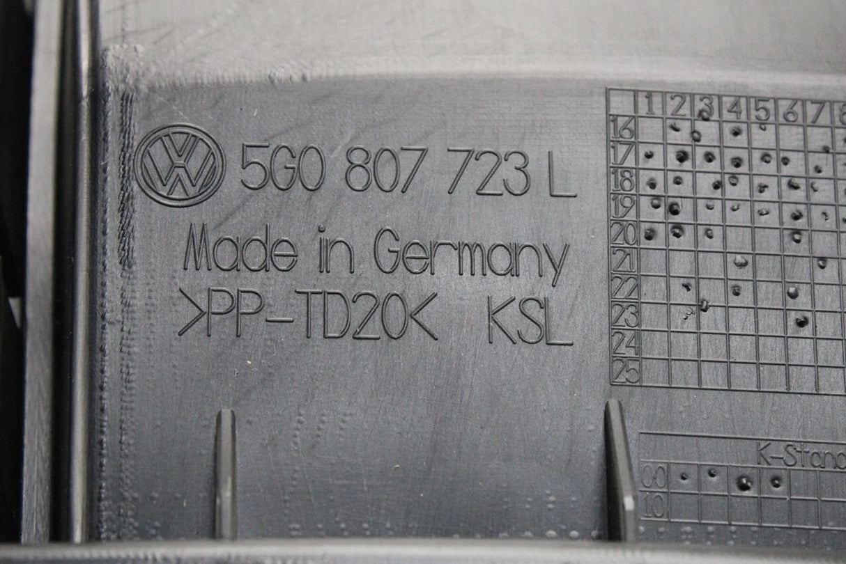 VW Golf R MK7.5 2017-on front bumper bracket guide (left) 5G0807723L