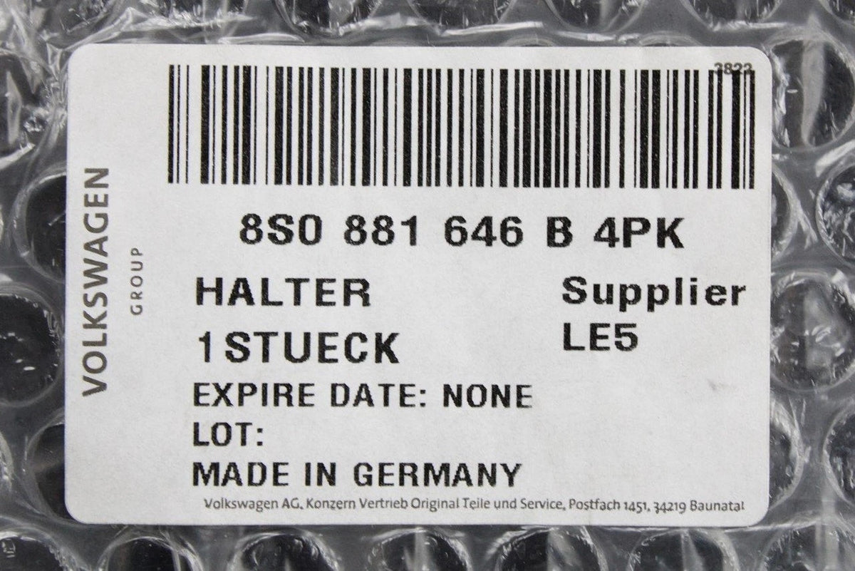 Audi TT TTS TTRS 15-24 seat backrest trim bracket (right) 8S0881646B 4PK