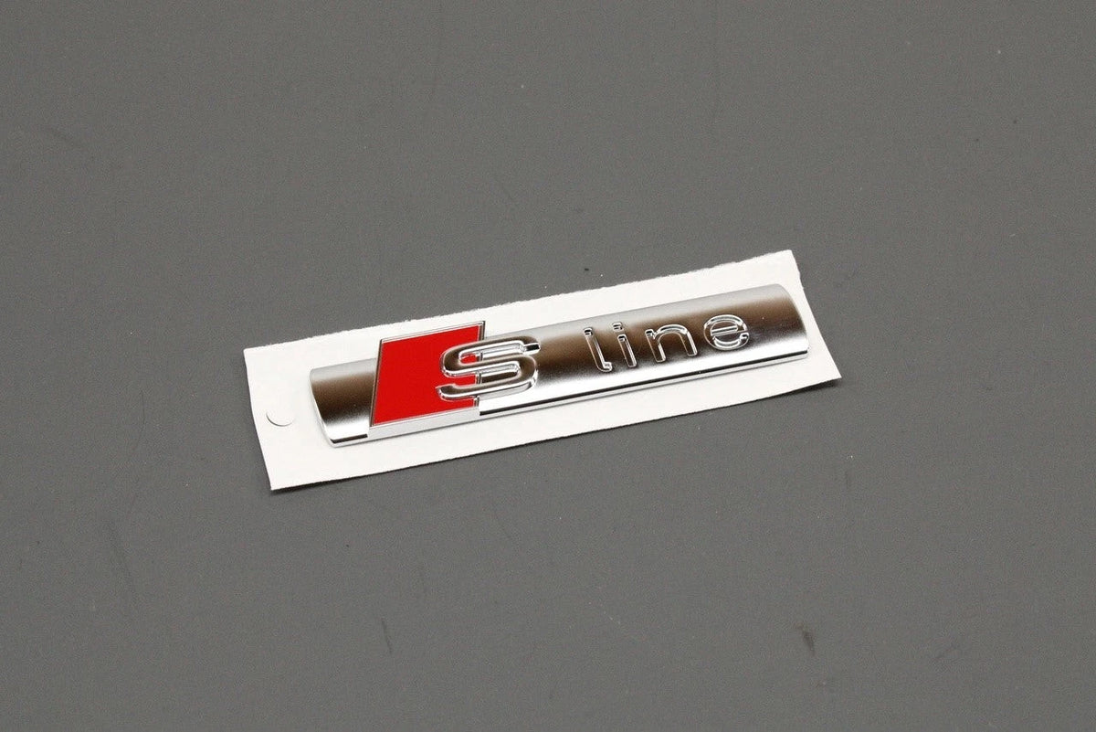 Audi A1 A3 A4 A5 A6 A7 Q2 Q3 Q5 Q7 Q8 TT wing badge (S-Line) 8N0853601A, view 1