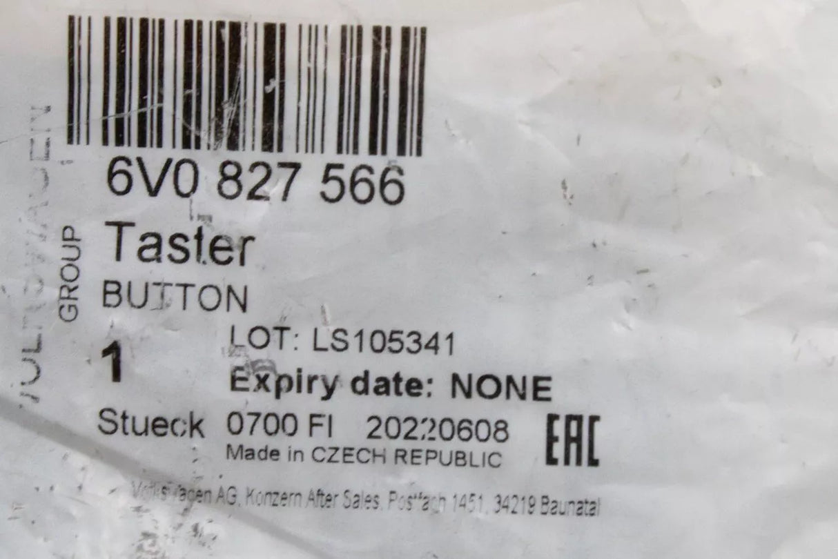 VW Polo T-Cross Audi Skoda SEAT boot release handle button 6V0827566