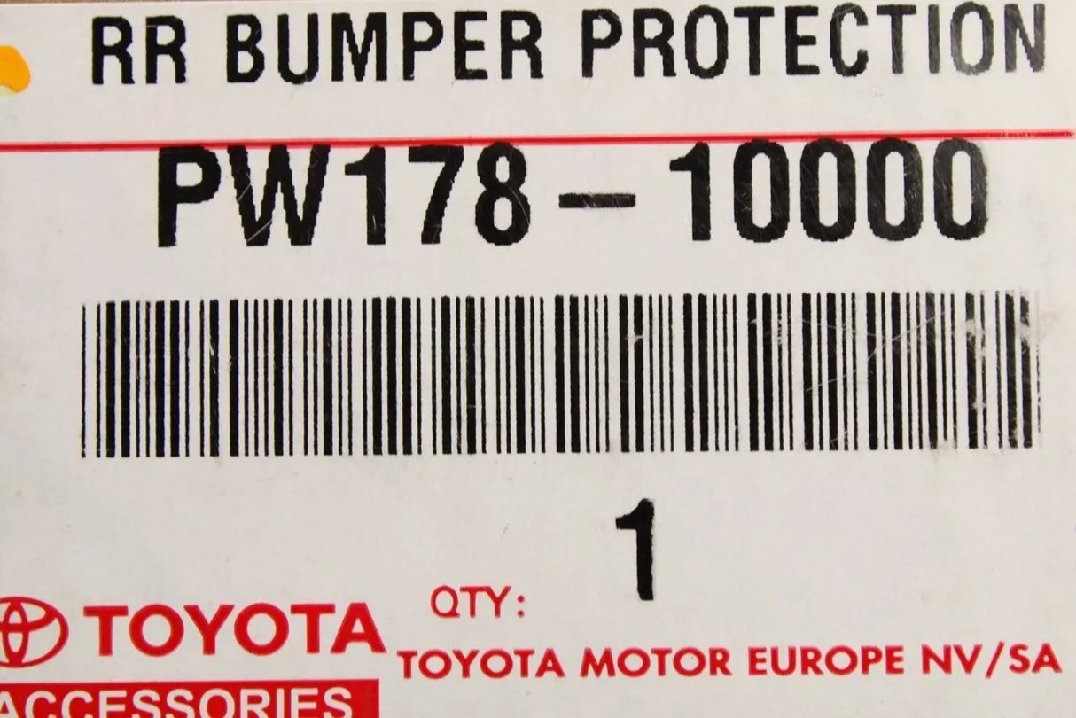Toyota C-HR 2017-on bumper protector (black) PW178-10000