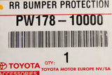 Toyota C-HR 2017-on bumper protector (black) PW178-10000