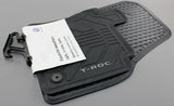 VW T-Roc 2018-26 front and rear rubber floor mats set RHD 2GB061502/512