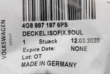 Audi A6 A7 RS6 RS7 2011-2018 ISOFIX cover (rear) 4G8887187 6PS