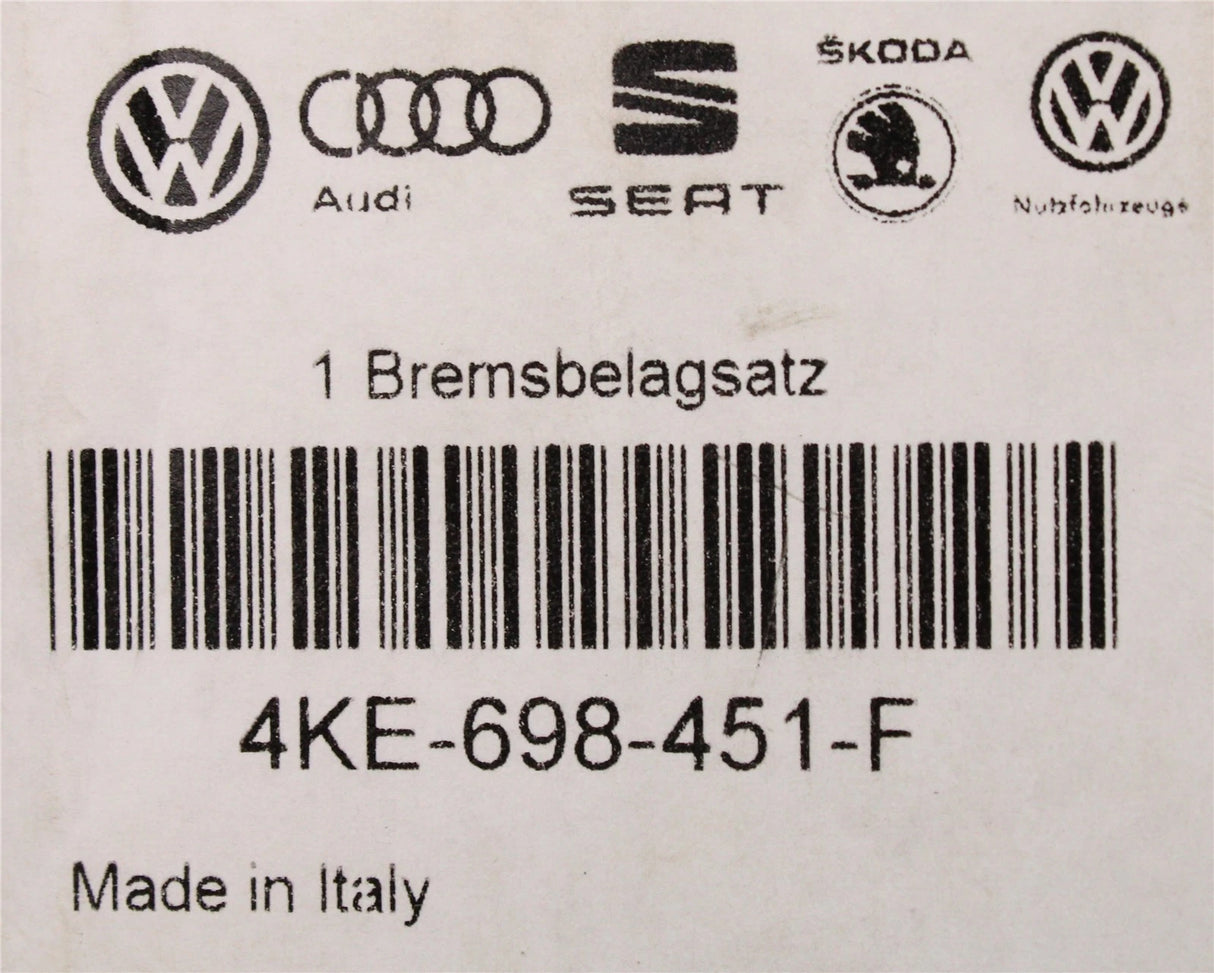 Audi e-tron 2019-on 350x28mm brake pads set (rear) 4KE698451F