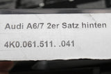 Audi A6 S6 Saloon Avant 2019-2026 rear rubber floor mats 4K0061511 041