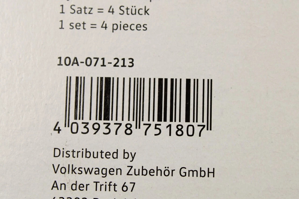 VW ID.3 ID.4 ID.5 ID.Buzz 2020-on dynamic centre caps 10A071213