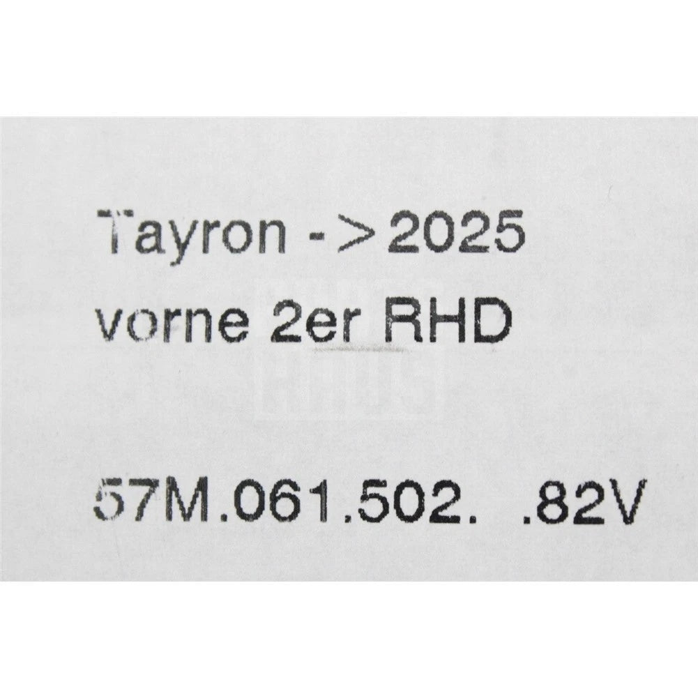 VW Tayron 2025-on RHD all weather floor mats set (7 seats) 57L061511 82V