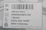 Audi A4 RS4 01-09 A6 RS6 98-05 cabin pollen filter element 4B0819439C