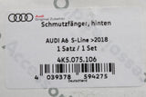 Audi A6 S-line 2019-on mud flaps set (rear) 4K5075106