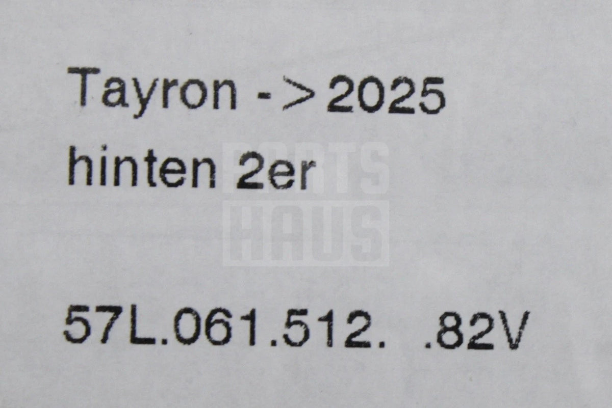 VW Tayron 2025-on RHD all weather floor mats set (7 seats) 57L061511 82V