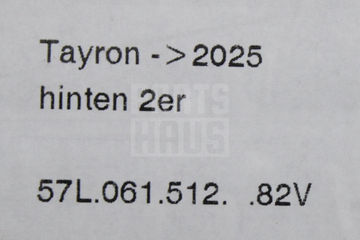 VW Tayron 2025-on RHD all weather floor mats set (7 seats) 57L061511 82V