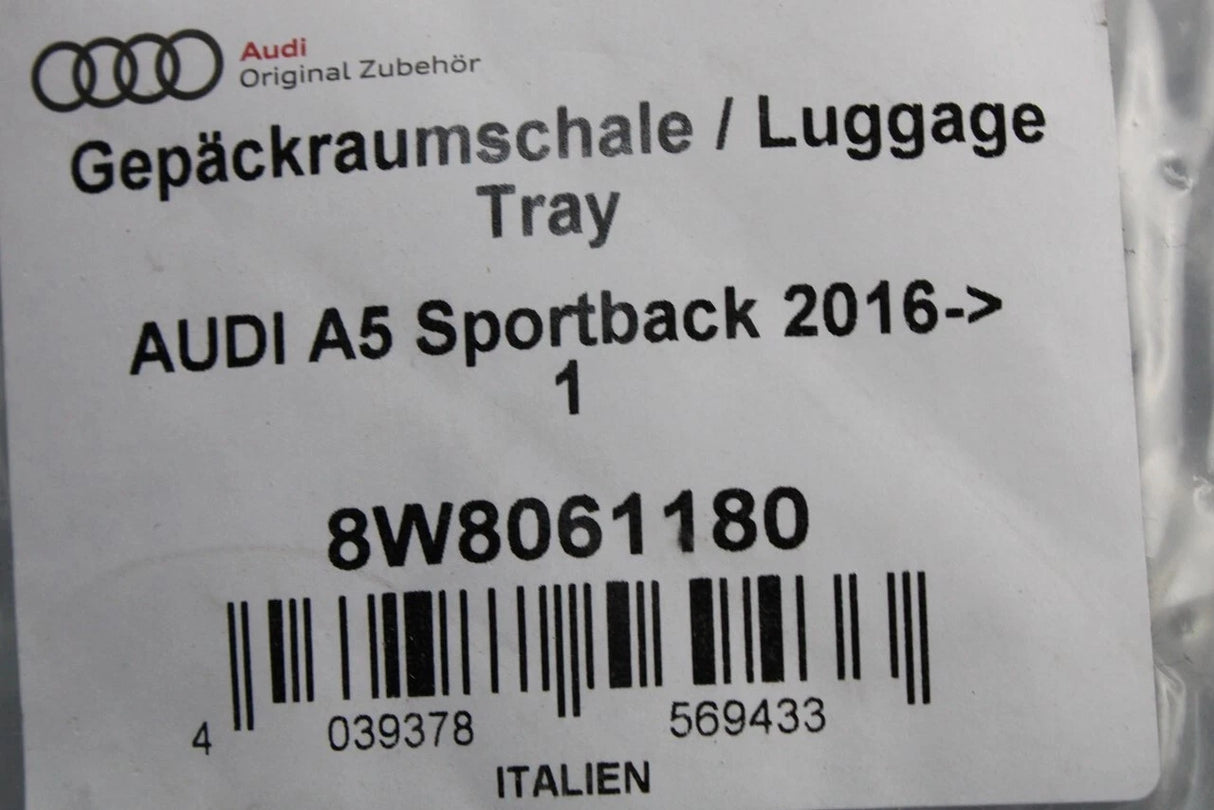 Audi A5 S5 RS5 Sportback 17-on boot luggage compartment liner 8W8061180