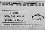 Audi A3 17-20 Q3 19-26 TT brake pads for 300mm discs (rear) 3Q0698451F