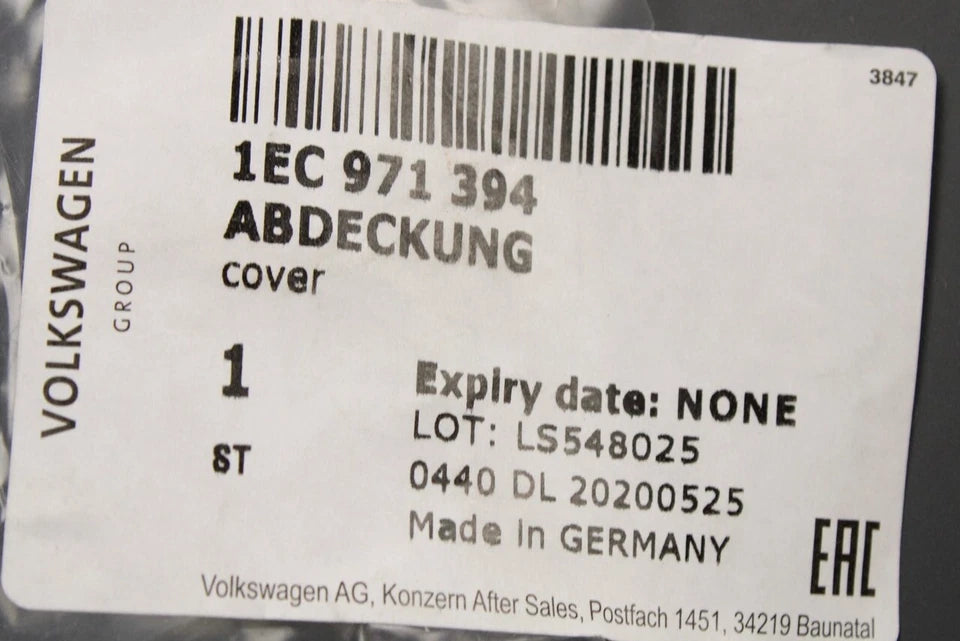VW ID.3 ID.4 Audi Q4 Born Enyaq air con wiring set cover 1EC971394