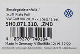 VW Golf MK8 2020-on door sill protection kit black/silver 5H0071310 ZMD