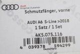 Audi A6 2019-on S-line TFSIe mud flaps (front) 4K5075116
