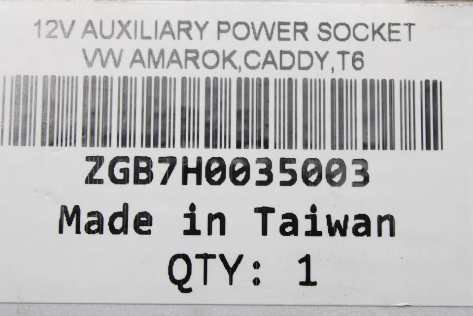 VW Amarok Transporter T6 Caddy 12V auxiliary power socket ZGB7H0035003