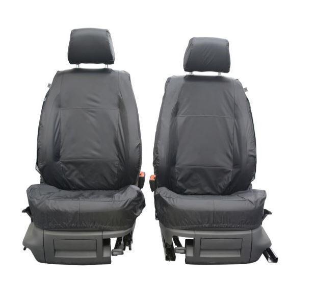 VW Caddy 2016-2020 front waterproof seat covers set Grey ZGB2K2062 002