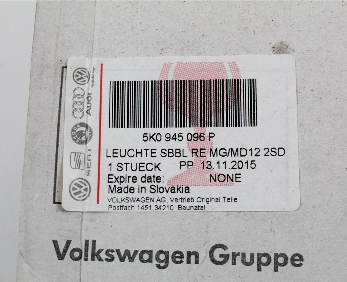 VW Golf GTI GTD MK6 right rear outer LED tail light 5K0945096P