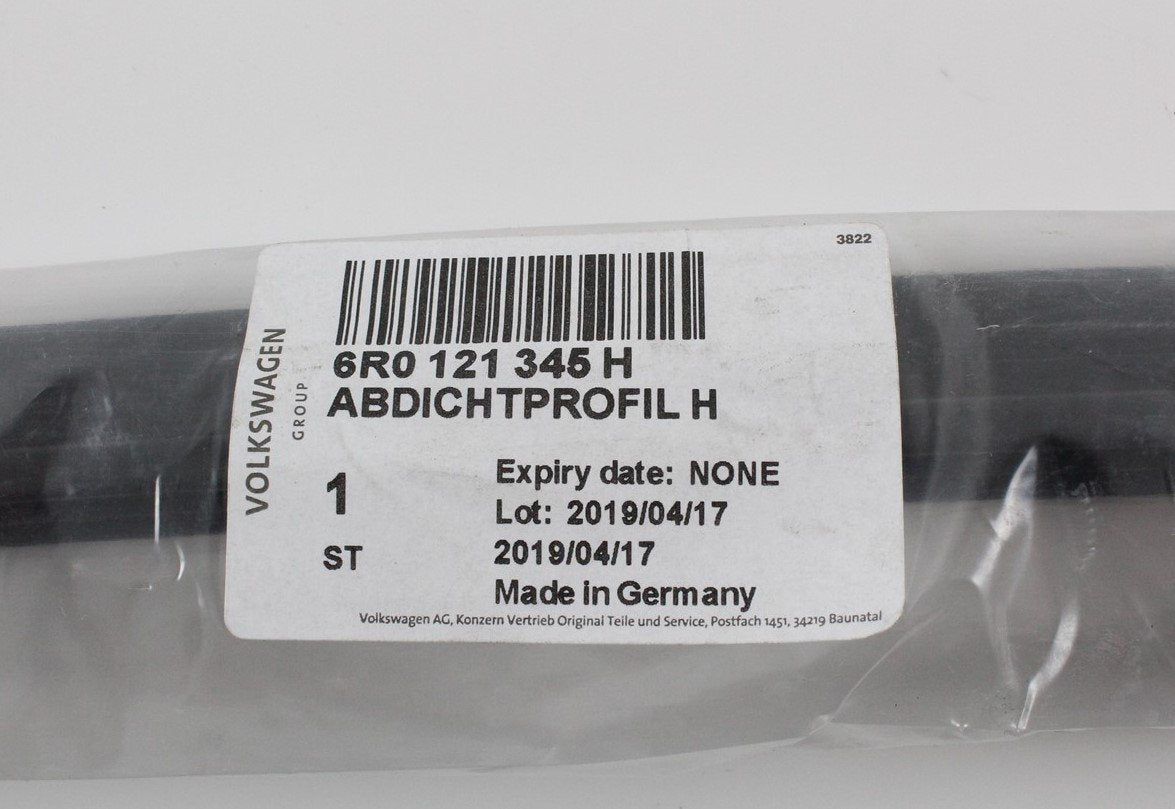 VW Polo 6R 10-14 additional cooler rad lower seal guide 6R0121345H