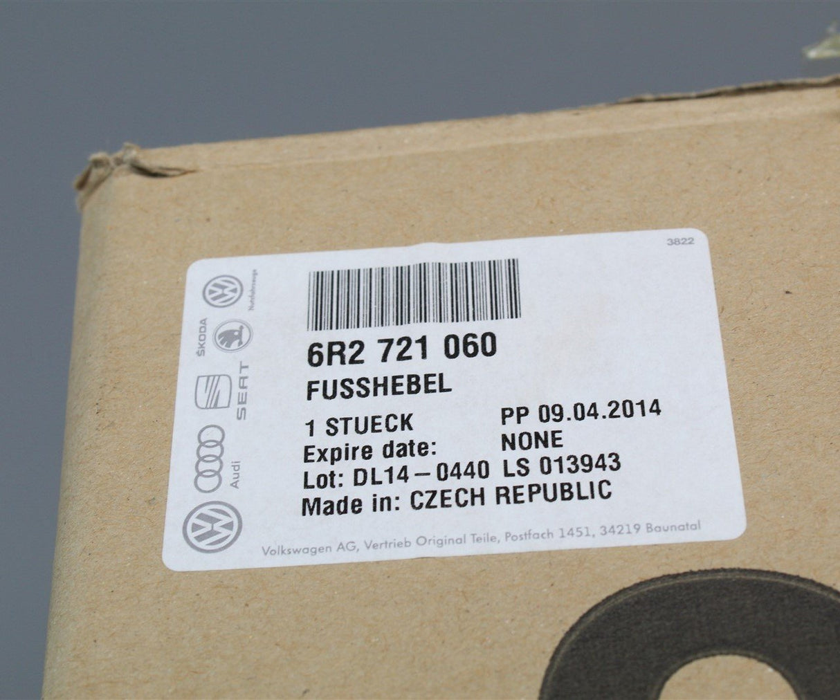 VW Polo 6C Audi A1 Fabia Ibiza brake pedal mechanism RHD 6R2721060