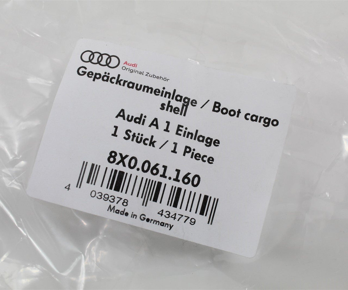 Audi A1 S1 2011-18 flexible foam boot load liner mat 8X0061160