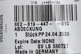 Audi A4 S4 RS4 2001-2008 RHD plenum chamber cover 8E2819447 01C